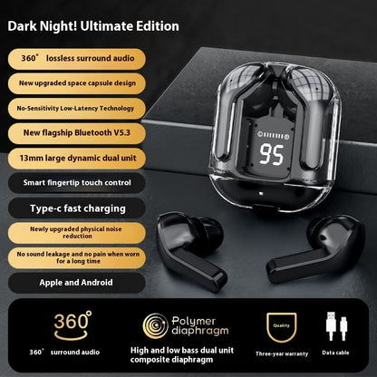 Ear Hook Bone Conduction Wireless Bluetooth Headset Color Display