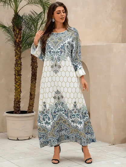 Yahua Floral Print Women's Abaya