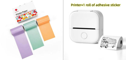 Phomemo T02 Mini Pocket Thermal Printer – Inkless Bluetooth Label Printer, Supports 10 Languages, 1000mAh Battery