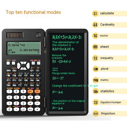 Scientific Calculator with LCD Notepad for Efficient Calculation and Note Taking