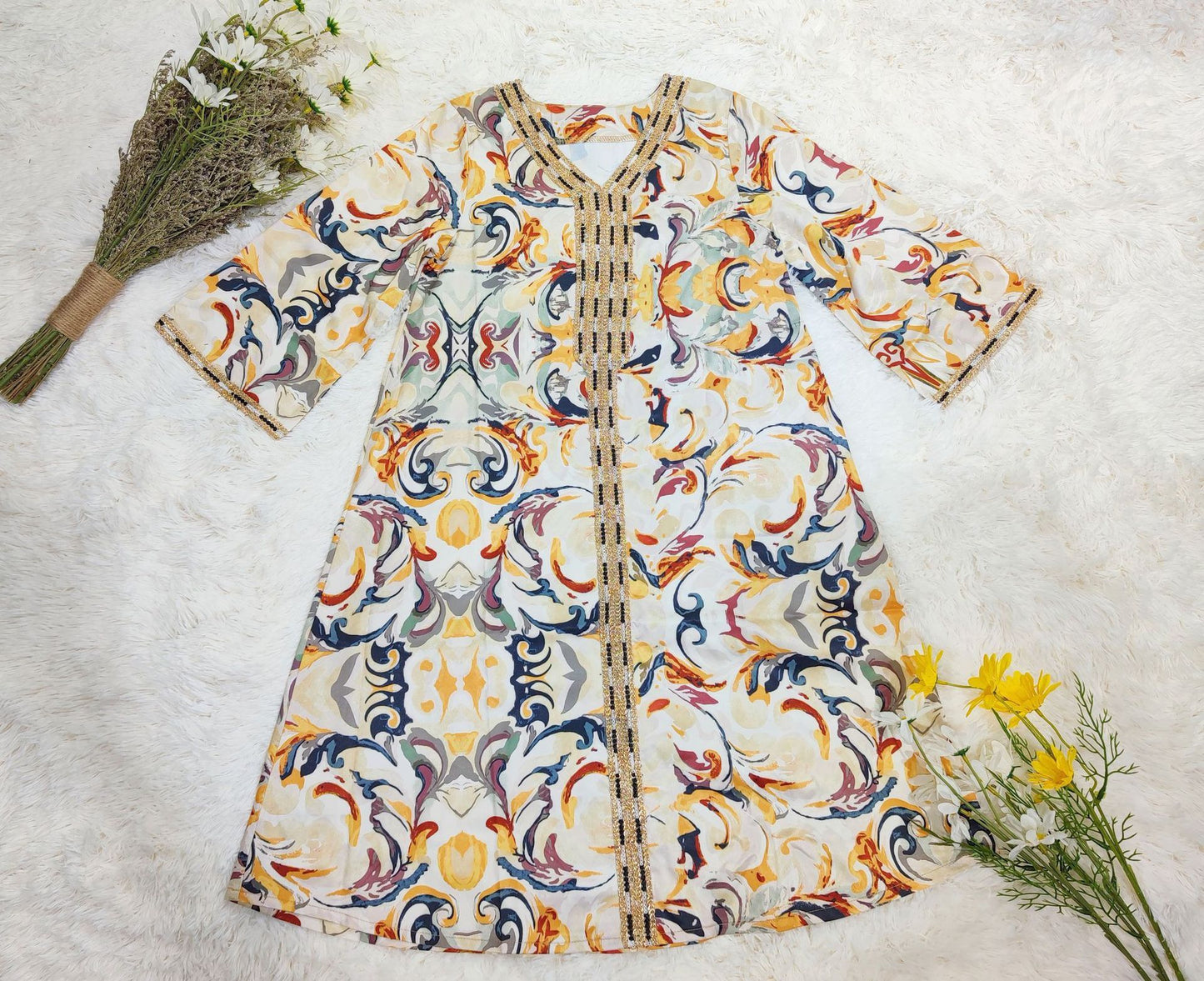 Printed Robe Abaya