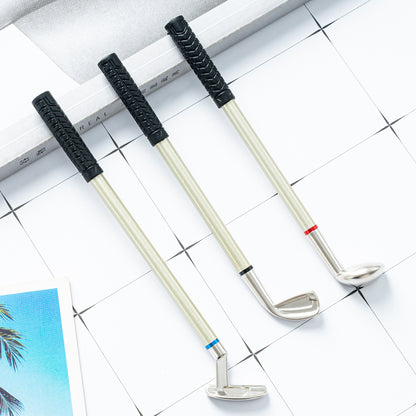 Metal Suit Ballpoint Pen Golf Style with 0.7mm Bullet Tip – 3 Pack