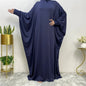 A-Line Long Skirt Batwing Sleeve Polyester Abaya