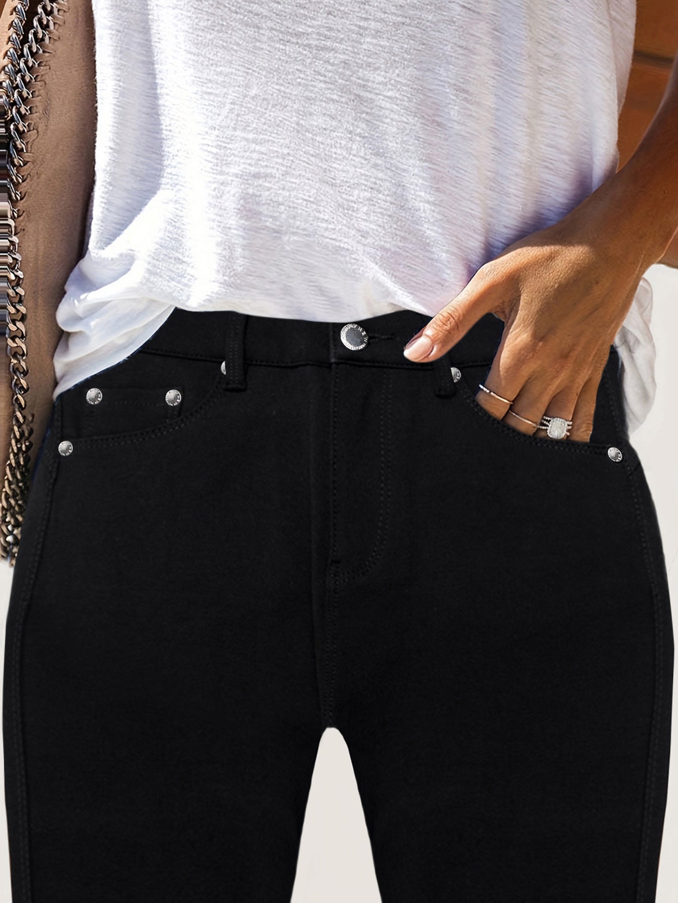 Street Style Skinny Cotton Pants