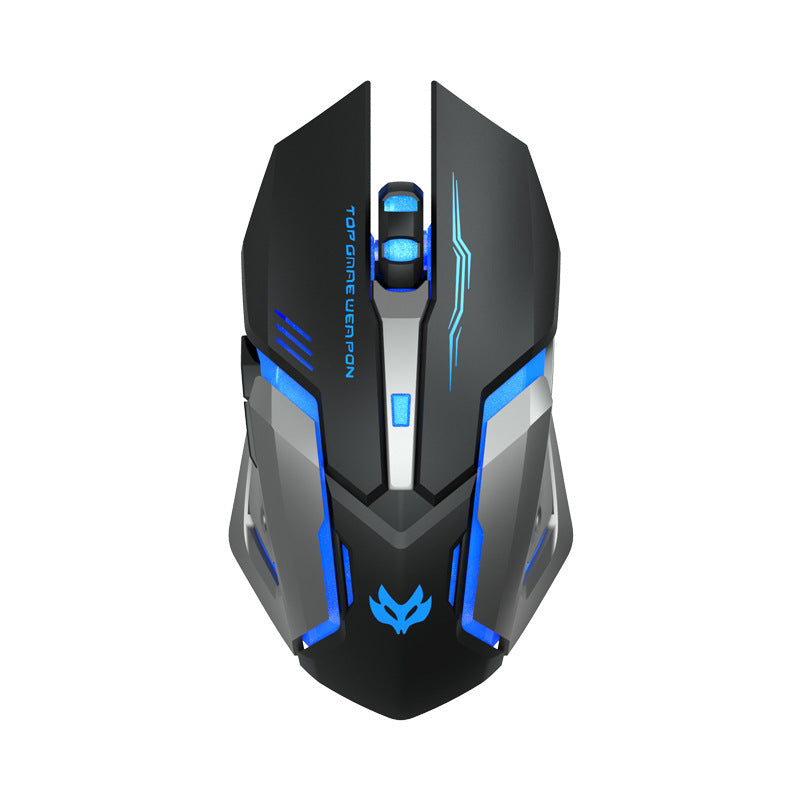 T1 Wireless Gaming Mouse – Ergonomic Design, 1600 DPI, 6 Buttons, USB Receiver, 2.4GHz Wireless, Compatible with Laptops