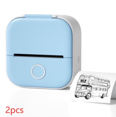 Phomemo T02 Mini Pocket Thermal Printer – Inkless Bluetooth Label Printer, Supports 10 Languages, 1000mAh Battery