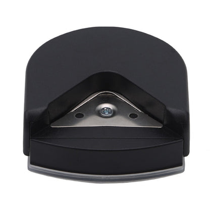 Compact Plastic and Metal Corner Cutter in Black, Pink, and Blue
