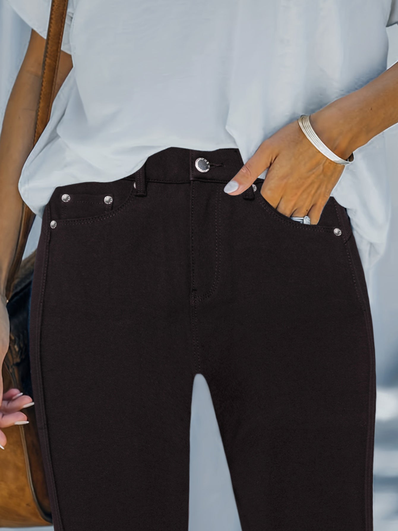 Street Style Skinny Cotton Pants
