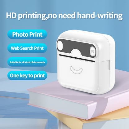 Portable Bluetooth Thermal Printer with 1000mAh Battery and High-Resolution Printing