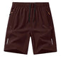 European Size Summer Ice Silk Quick-drying Fifth Pants Men's Sports Basketball Shorts Loose Training Shorts
