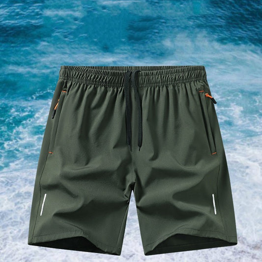 European Size Summer Ice Silk Quick-drying Fifth Pants Men's Sports Basketball Shorts Loose Training Shorts