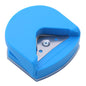 Compact Plastic and Metal Corner Cutter in Black, Pink, and Blue