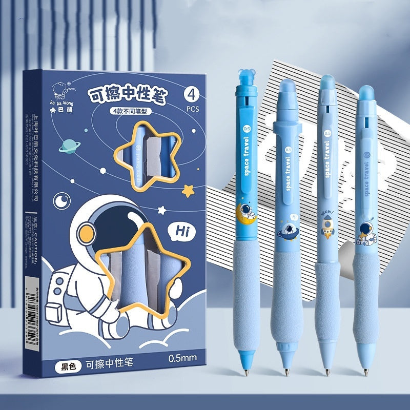 Erasable Gel Ink Pen Set with Smooth Writing and Plastic Shell
