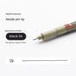 12-Piece Black Fine Line Drawing Pen Set with Assorted Tip Sizes