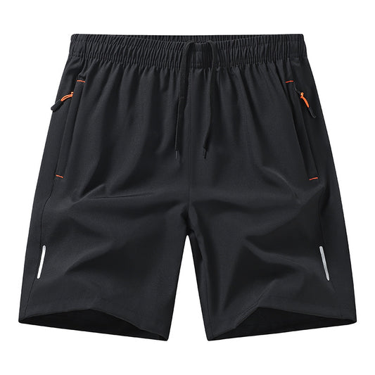 European Size Summer Ice Silk Quick-drying Fifth Pants Men's Sports Basketball Shorts Loose Training Shorts