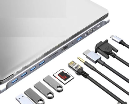 Multi-Function USB-C Splitter Hub – Compact & Efficient