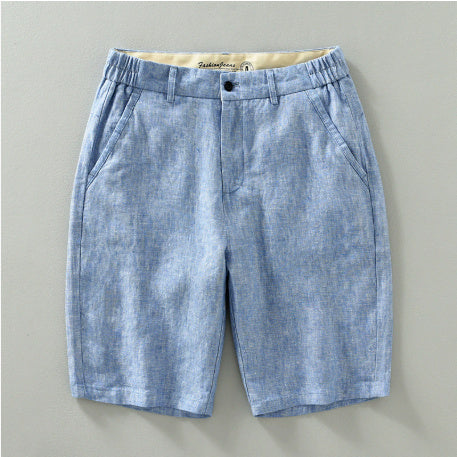 Linen Shorts Men's Loose Plus Size