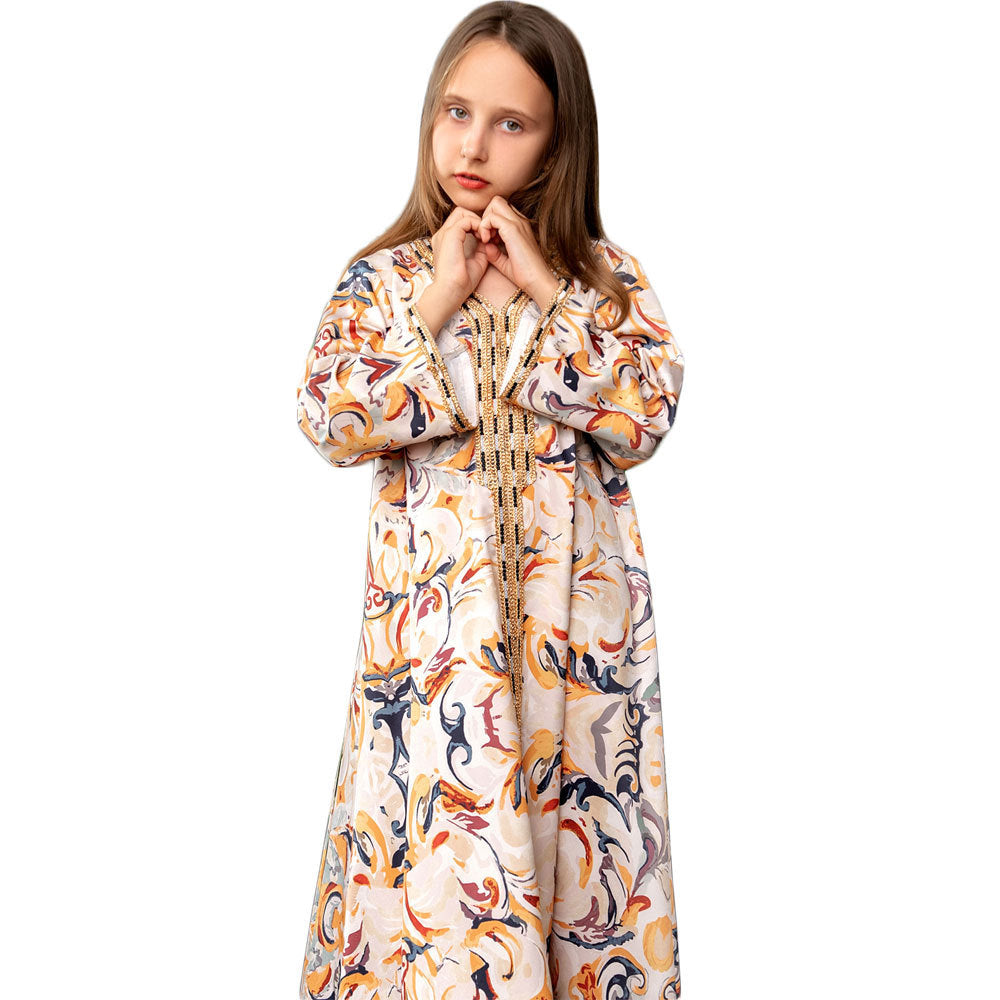 Printed Robe Abaya