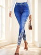 Women's Stylish Patchwork Full-Length Pants