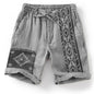 Men's Lace Up Loose Digital Printing Casual Shorts