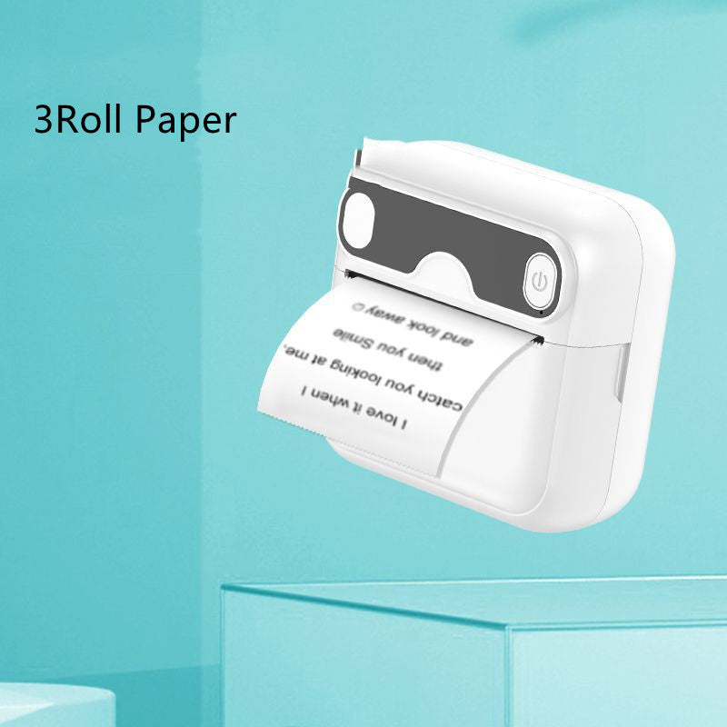 Portable Bluetooth Thermal Printer with 1000mAh Battery and High-Resolution Printing