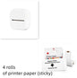 Phomemo T02 Mini Pocket Thermal Printer – Inkless Bluetooth Label Printer, Supports 10 Languages, 1000mAh Battery