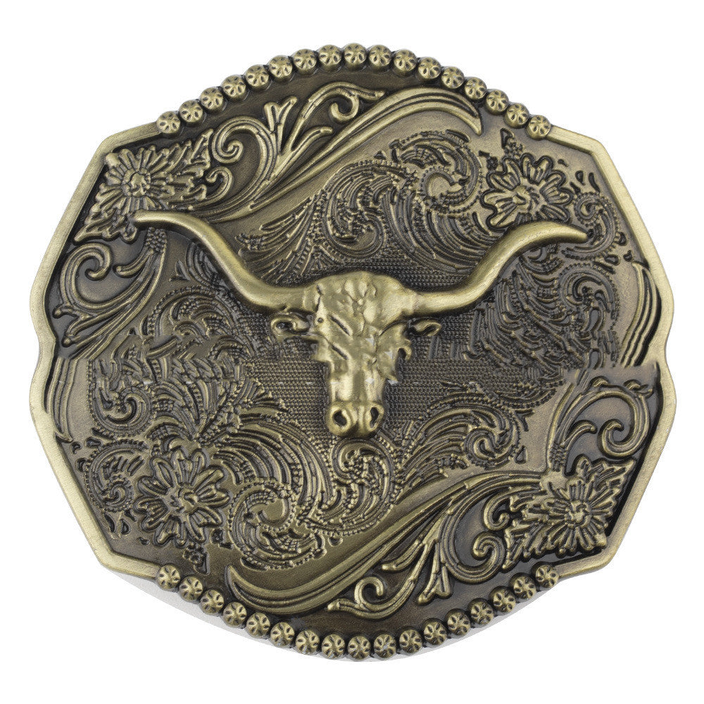 Large Retro Long-angle Cowhide Suitable Suitable For Smooth Buckle