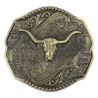 Large Retro Long-angle Cowhide Suitable Suitable For Smooth Buckle