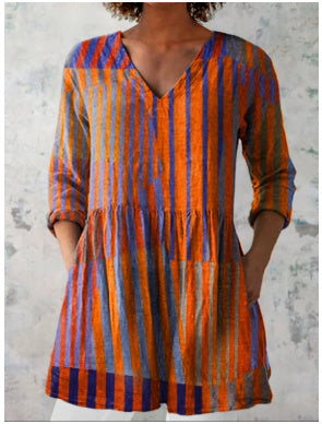 Summer Fashion Casual V-neck Women's Top