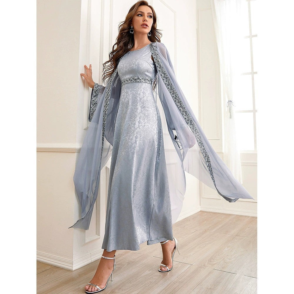 Autumn Middle East Abaya Embroidery Set