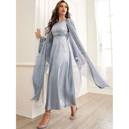 Autumn Middle East Abaya Embroidery Set