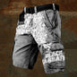 Trendy 3D Digital Printing Stylish Zipper Men's Shorts