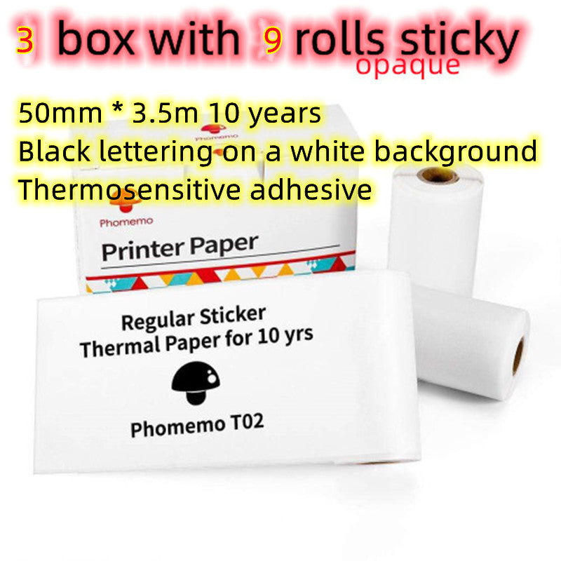 Phomemo T02 Mini Pocket Thermal Printer – Inkless Bluetooth Label Printer, Supports 10 Languages, 1000mAh Battery