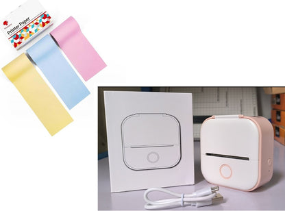 Phomemo T02 Mini Pocket Thermal Printer – Inkless Bluetooth Label Printer, Supports 10 Languages, 1000mAh Battery