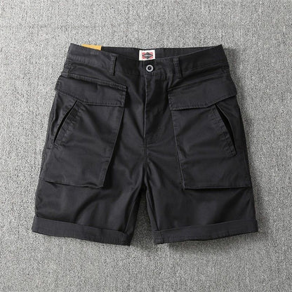 Men's Summer American-style Multi-pocket Stretch Cargo Shorts