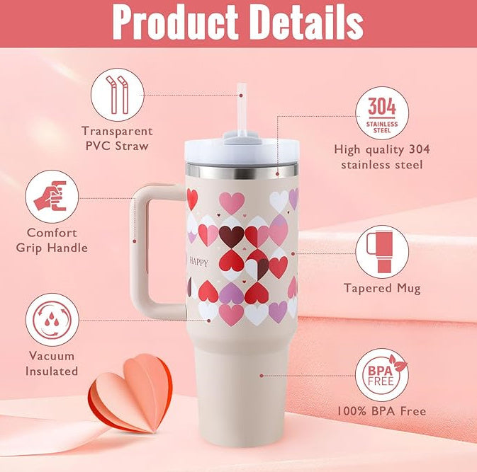 Premium 40oz Stainless Steel Insulated Tumbler – Double Wall Vacuum Flask for Hot & Cold Beverages