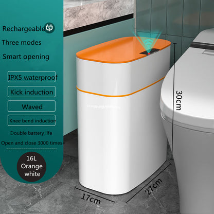 Smart Automatic Sensor Trash Can – Waterproof, UV Sterilization, Deodorization, Insect & Leakage Prevention, 13L & 16L