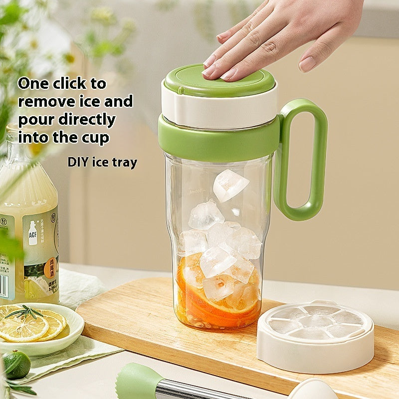 Plastic Shaker Cup with Ice Hammer and Small Ice Tray